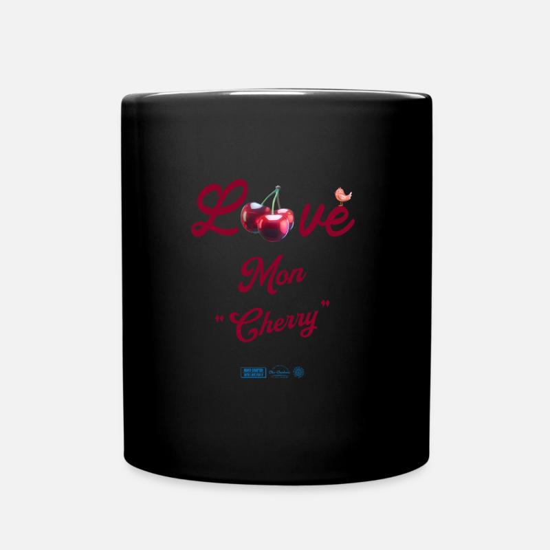 Liebe meinen Schatz - Tasse einfarbig - Schwarz