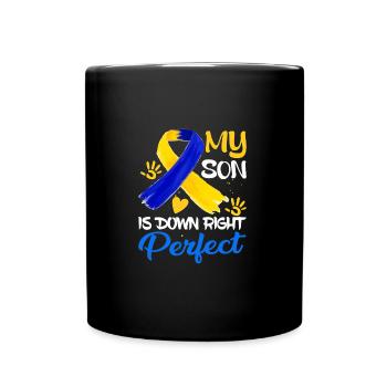 Down -Syndrombewusstsein - Tasse einfarbig - Schwarz - Vorne