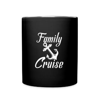 Family Cruise Ship Trip vacation - Full Colour Mug - black - Front