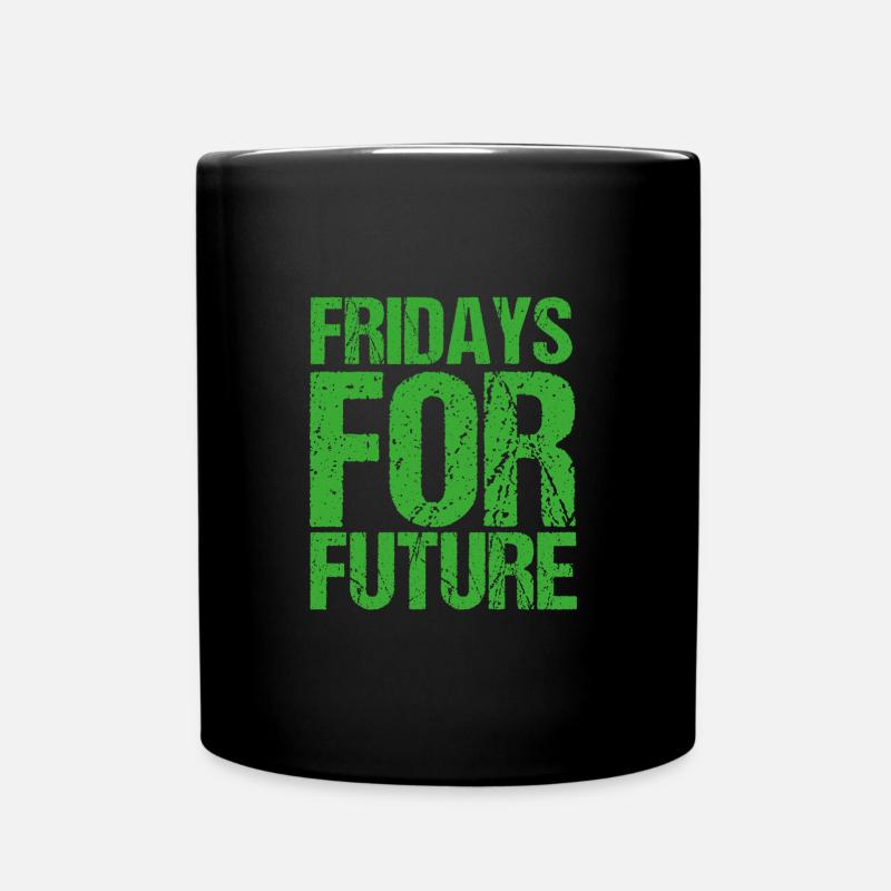 Fridays For Future - Tasse einfarbig - Schwarz