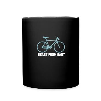 Beast From East Fahrrad - Tasse einfarbig - Schwarz - Vorne