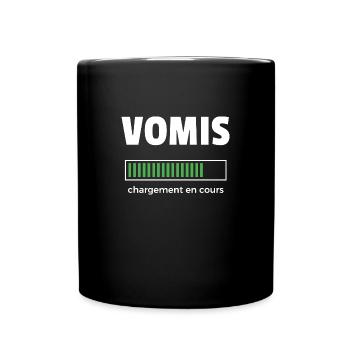 vomis chargement en cours - Mug uni - noir - Devant