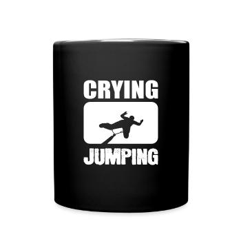 Pleurer sauter cadeau touristique - Mug uni - noir - Devant