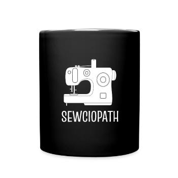 Sewciopath Joker oder Komiker Gift - Tasse einfarbig - Schwarz - Vorne
