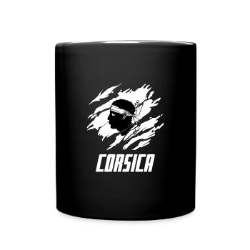 Drapeau Corse - Mug uni - noir - Devant