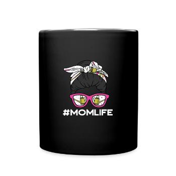 Hobbygärtnerin Momlife Pflanzen Blumen Garten - Tasse einfarbig - Schwarz - Vorne