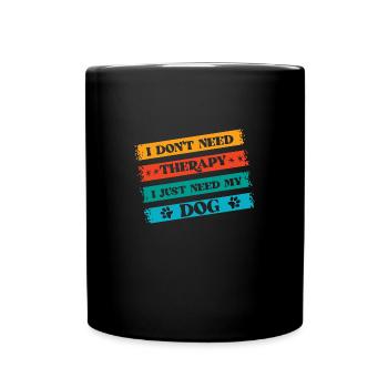 L’amour du chien - Mug uni - noir - Devant