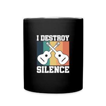 Guitar retro - Full Colour Mug - black - Front