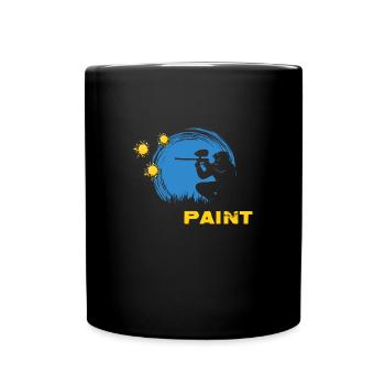 Paintball-Legende Gotcha Paintballspieler - Tasse einfarbig - Schwarz - Vorne