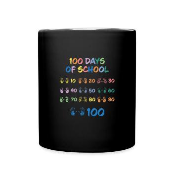 Happy 100 Day School Celebration Party - Full Colour Mug - black - Front