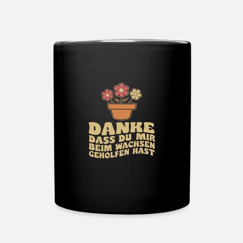 Retro Dank Mentor Wachstum Hilfe Unikat - Tasse einfarbig - Schwarz