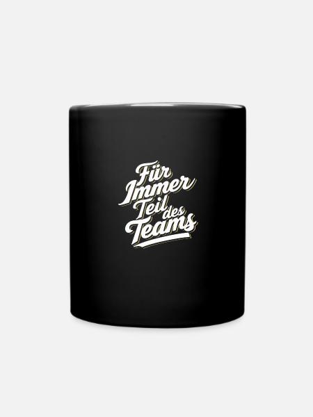 Für immer Team Trainer Coach Dankeschön Fitness - Tasse einfarbig - Schwarz