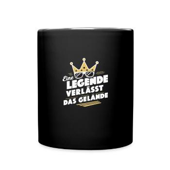 Legenden-Abschied Trainer Danke Coach Lustige - Tasse einfarbig - Schwarz - Vorne