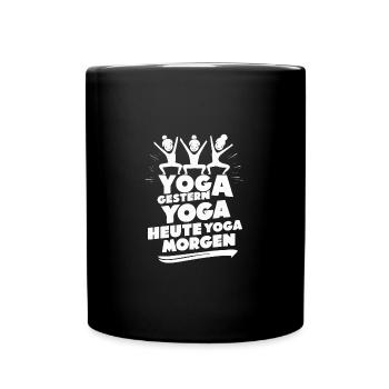 Yoga-Trainerin danke sagen Coach Personal Trainer - Tasse einfarbig - Schwarz - Vorne