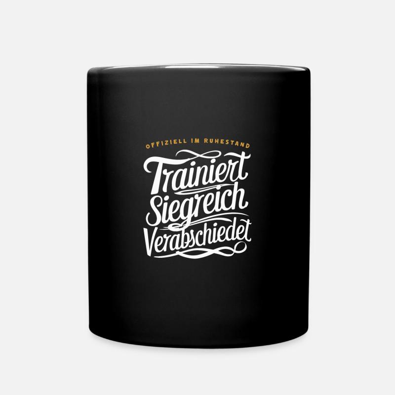 Ruhestand Trainer Danke Coach Abschied Geschenk - Tasse einfarbig - Schwarz