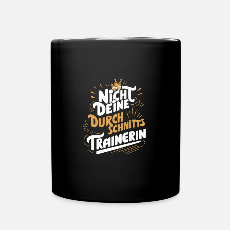 Nicht Durchschnittliche Trainerin Lustige Danke - Tasse einfarbig - Schwarz