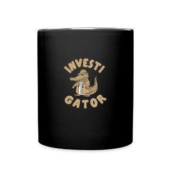 Hobby-Detektiv Investigator Lustig Mann Geschenk - Tasse einfarbig - Schwarz - Vorne