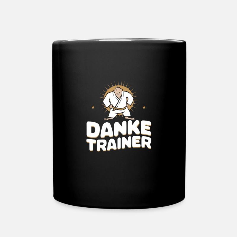 Danke Trainer Judo Anerkennung Ehre Respekt - Tasse einfarbig - Schwarz