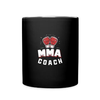 Retro-MMA-Martial-Arts-Coach - Tasse einfarbig - Schwarz - Vorne