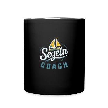 Segelcoach - Tasse einfarbig - Schwarz - Vorne