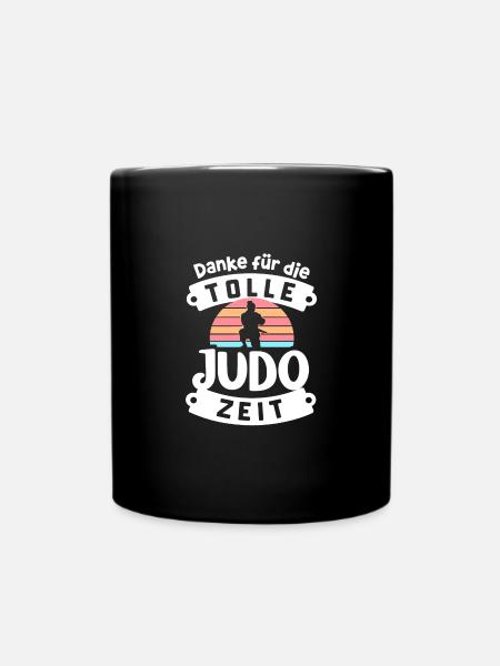 Danke, tolle Zeit beim Judo - Tasse einfarbig - Schwarz