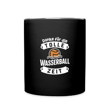 Danke Wasserball Tolle Zeit Team Erinnerung - Tasse einfarbig - Schwarz - Vorne