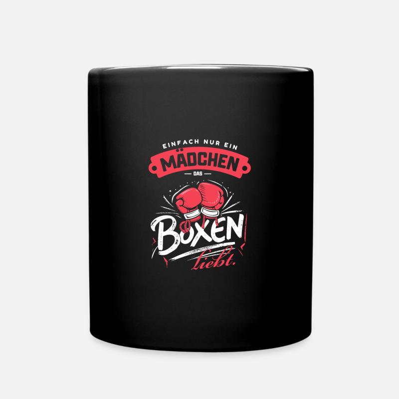Box-Mädchen Liebe Training Kampfsport Fan Wear - Tasse einfarbig - Schwarz