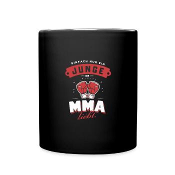 Retro-MMA Junge Martial Arts Liebhaber Geschenk - Tasse einfarbig - Schwarz - Vorne