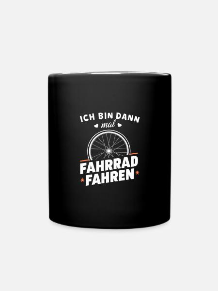 Fahrrad-Shirt Radfahren Hobby Sport Geschenk - Tasse einfarbig - Schwarz