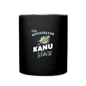 Kanu-Shirt Paddler Kajak Abenteuer Geschenk - Tasse einfarbig - Schwarz - Vorne