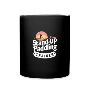 SUP-Trainer Perfektes Geschenk Paddling Fan - Tasse einfarbig - Schwarz - Vorne