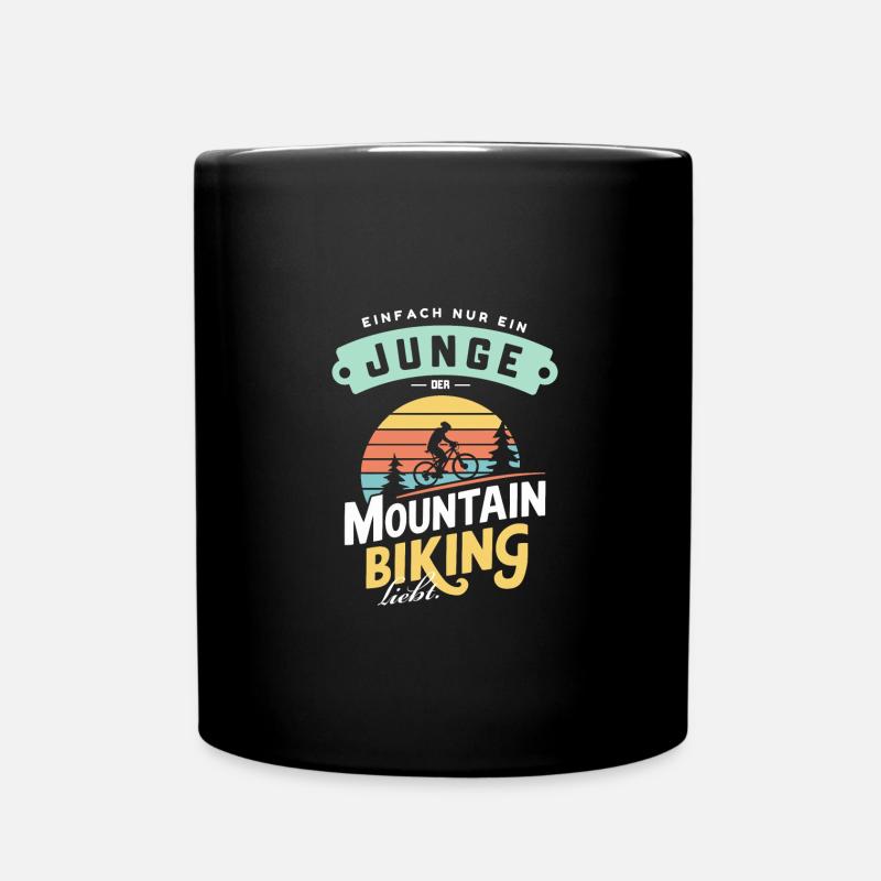 Junge MTB Retro-Liebe Shirt Poster Deko Idea - Tasse einfarbig - Schwarz