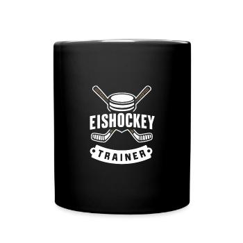Eishockey-Coach Training Tipps Geschenk - Tasse einfarbig - Schwarz - Vorne