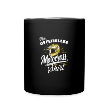 Motocross-Junge Shirt Geschenkidee Rennsport Fans - Tasse einfarbig - Schwarz - Vorne