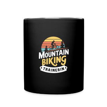 Mountain-Bike Retro Coach T-Shirt Outdoor Fan - Tasse einfarbig - Schwarz - Vorne