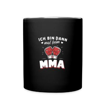 Retro-MMA Shirt Kampfsport Vintage Look - Tasse einfarbig - Schwarz - Vorne