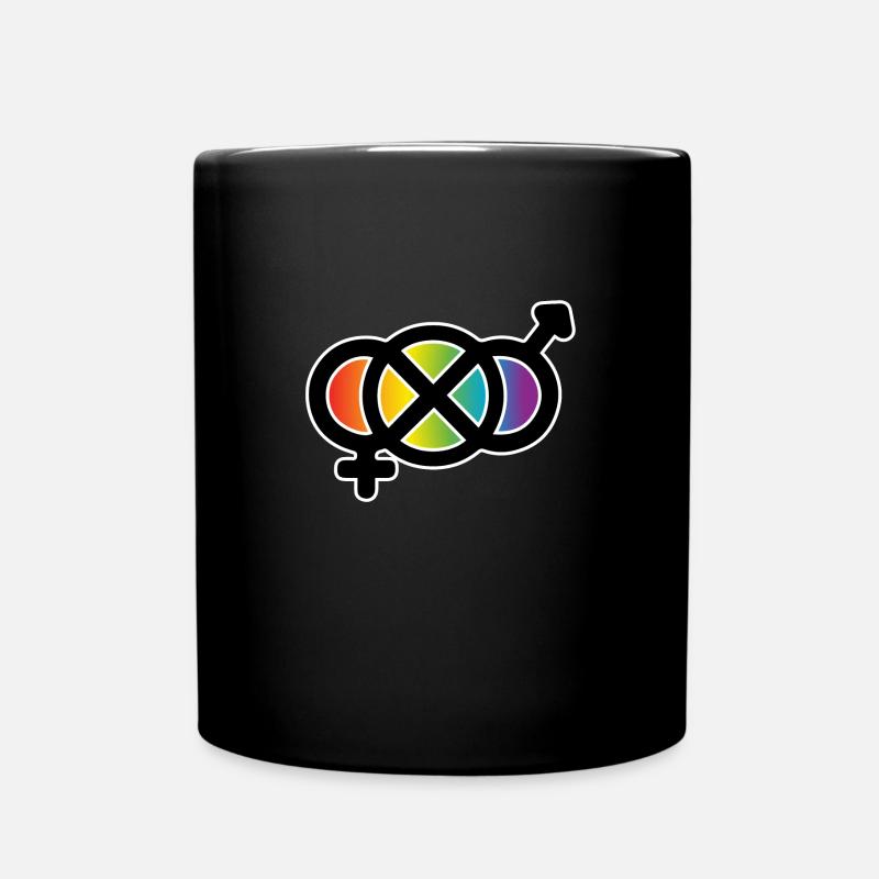 00502 Logo Lgtbi - Tasse einfarbig - Schwarz