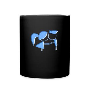 Amoureux Saint-Valentin Symbole Amour - Mug uni - noir - Devant