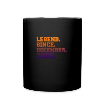 Légendes nées en décembre - Mug uni - noir - Devant