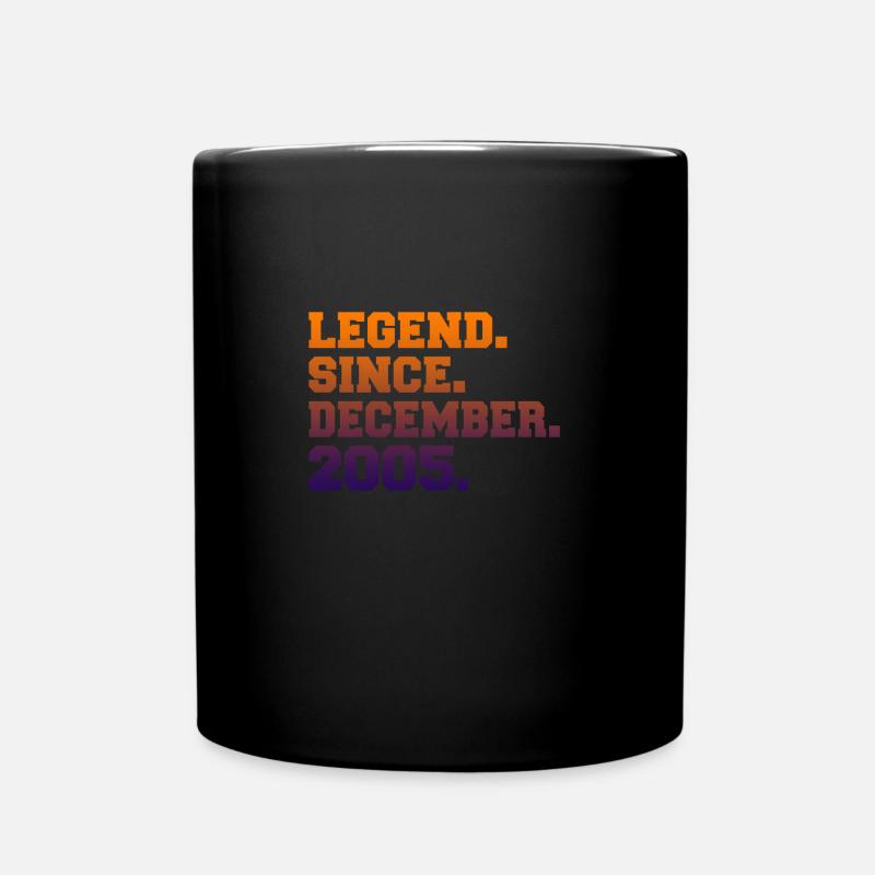 Légendes nées en décembre - Mug uni - noir