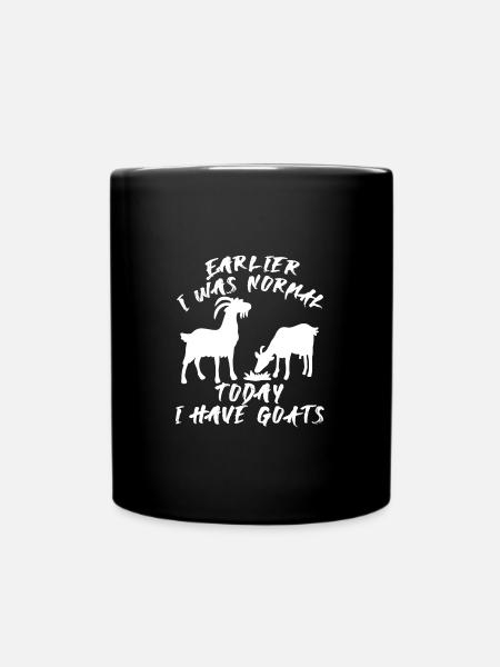 J’étais normal et aujourd’hui j’ai des chèvres - Mug uni - noir