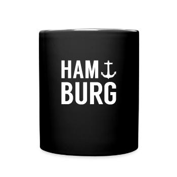 Hamburg Anchor - Full Colour Mug - black - Front