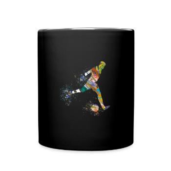 football ,footballer , football,graffiti - Full Colour Mug - black - Front