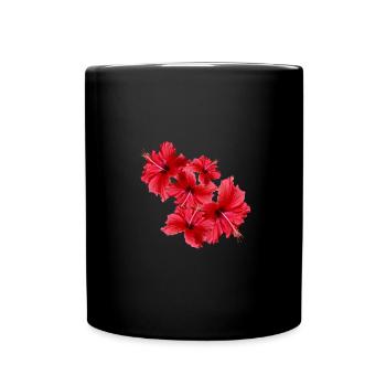 Hibiscus,Flower,Lotus,Blossom,Floral - Full Colour Mug - black - Front
