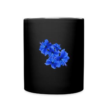Hibiskushibiscus,Flower,Lotus,Blossom,Floral - Full Colour Mug - black - Front