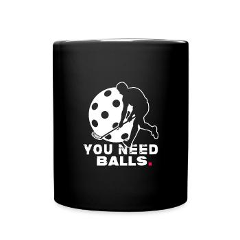 Floorballer Floorball Player Unihoc - Full Colour Mug - black - Front