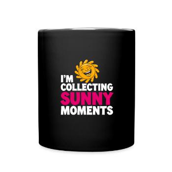 Sunny Summer Moments Vibes Summer Sun - Full Colour Mug - black - Front
