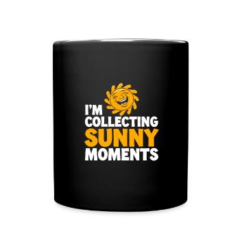 Sunny Summer Moments Vibes Summer Sun - Full Colour Mug - black - Front