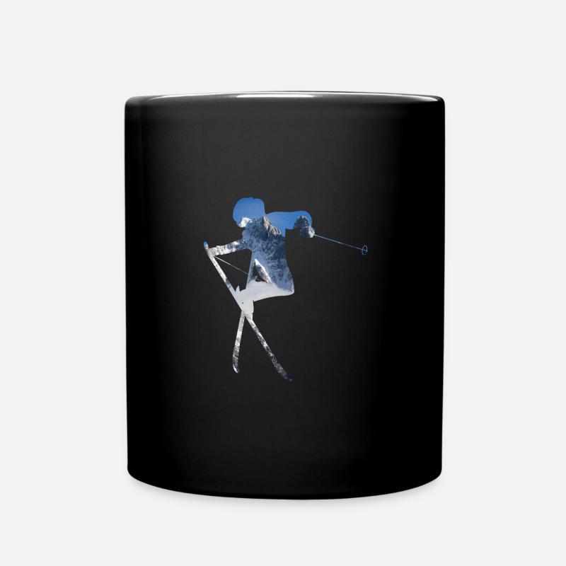 SKI CHAMONIX AIGUILLE VERTE - Tasse einfarbig - Schwarz