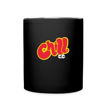 Chill Modus lustige Illustration Geschenk - Tasse einfarbig - Schwarz - Vorne